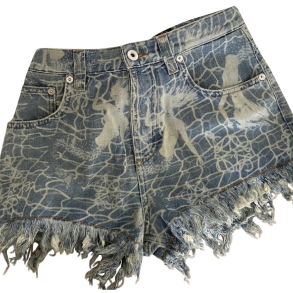 Loewe denim mermaid shorts